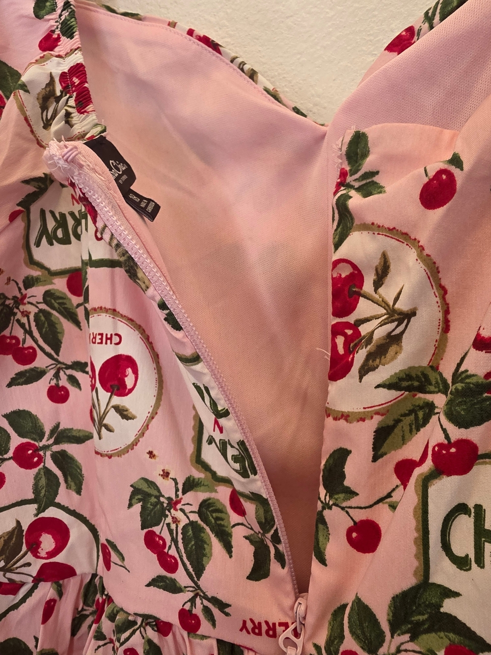 RETROCHIC torrid Pink Cherry-Print Sweetheart Mini Dress - Picture 12 of 12